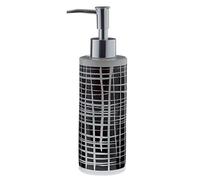 Spirella Black and White Line Ceramic Soap Dispenser