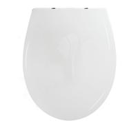SPIRELLA - Brooke Toilet Seat 100% Recycled PP - Soft-Close Lid - 45,5 x 37,2 x 4 cm - Glossy White - Universal Design Cleaning