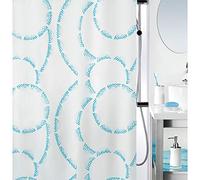 Spirella Claire Acqua Textile Shower Curtain Various Sizes 240 x 180 cm