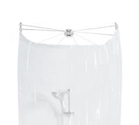 Spirella Collection Shower Curtain Without Arms 200 x 170 cm, White