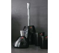 Spirella Etna Shiny Black (Stoneware glossy) Bathroom Set 4 Pieces Solid