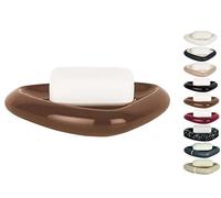 Spirella Etna Shiny Stoneware Soap Dish, Brown