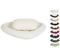 Spirella Etna Soap Dish Stoneware White Height 3 cm x Width 15 cm