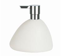 Spirella Etna Soap Dispenser Stoneware White Height 14.5 cm x Width 13.5 cm
