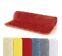 Spirella Fino Supersoft Bath Mat High Pile Washable Non-Slip Bath Mat 60 x 90 cm Red