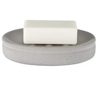 Spirella Handmade Ceramic Soap Dish, Stone, 14.2 x 10.2 x 3 cm