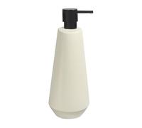 Spirella Joshua Stoneware Soap Dispenser 650ml, Stylish and Practical for Your Bathroom, Easy to Fill, Perfect for Everyday Use, Black, 650 ml