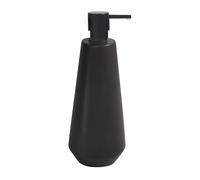 Spirella Joshua Stoneware Soap Dispenser 650ml, Stylish and Practical for Your Bathroom, Easy to Fill, Perfect for Everyday Use, Black, 650 ml