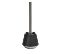 Spirella Joshua Stoneware Toilet Brush, 13.5 x 38.5 cm, Allows Effective, Modern Design and Elegant Finishes, Easy to Clean, Solid and Reliable, Matt Silver, 13,5 x 38,5 cm