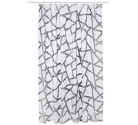 Spirella Lifestyle Plastic Curtain - Bizarre Silver 180 x 200 1113119, White, Standard
