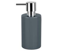 Spirella Liquid Soap Dispenser, Stoneware, Grey, 7 x 7 x 16 cm