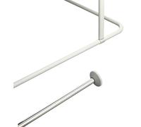 Spirella Magic Universal Bright Finish Multi Configuration Aluminium Chrome Shower Curtain Rail, Diameter 19 mm, White
