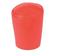 Spirella Move Frosty Red Waste Bin Medium Polypropylen Red Height 21 cm x Width 15 cm