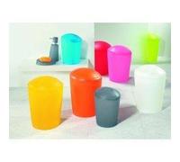 Spirella Move Waste Bin 5L Frosty/Pink 1210467, White, 28 cm