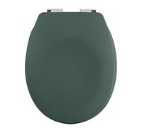 Spirella Neela Thermo Hard Toilet Seat Matt Dark Green ABS Chrome Hinges
