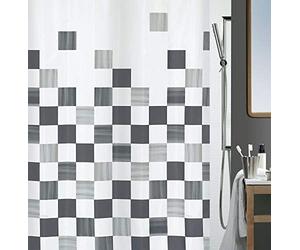 spirella Part 10.15530 Textile Shower Curtain Grey 180 x 200 cm