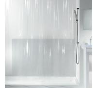 Spirella Plastic Transparent Shower Curtain, 180 x 200 cm