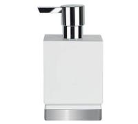 Spirella Roma Soap Dispenser, Silver/White