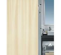 Spirella Primo Champagne Textile Polyester Shower Curtain, 240 x 180 cm, Cream