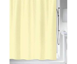 Spirella Primo Collection, Textile Shower Curtain, 180 x 200, 100% Polyester, Yellow