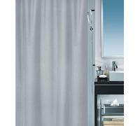 Spirella Primo Manhattan Textile Polyester Shower Curtain, 180 x 200 cm, Silver