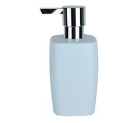 Spirella Retro Stainless Steel Coloured Pump, Liquid soap Dispenser, Porcelain, 300 ml, Long-Lasting and Robust, Pastel Blue, Standard
