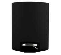 Spirella Riku Cosmetic Bin 3 Litres Stainless Steel with Soft-Close Mechanism and Inner Bucket Bathroom Bin Soft Close Waste Bin Black