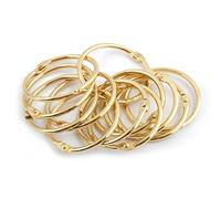 Spirella Ringo Shower Curtain Rings Pack of 12 Chrome Small Suitable for All Standard Shower Curtain Rods Gold