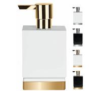 Spirella Roma Soap Dispenser, Gold/White