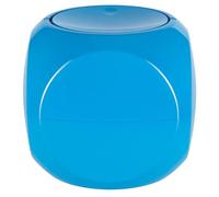 Spirella, rubbish bin Dice, table rubbish bin with swinging lid, 1 litre, blue