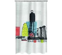 Spirella Shower Curtain, fabric, Multi-Coloured, 180 x 200 cm