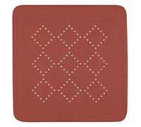 Spirella Shower Mat Bath Mat Antibacterial Non-Slip with Suction Cups Alaska Terracotta Red Approx. 55 x 55 cm