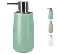 Spirella Sina Collection Soap Dispenser Diameter 7.5 x 17 cm 0.35 Litres Stoneware Green