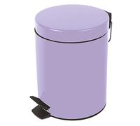Spirella - Stainless Steel Pedal Bin SYDNEY - Modern Design, Easy Opening, Removable Inner Bucket - Bathroom or Kitchen Accessories - Lavender - 3L