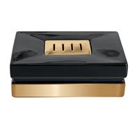 Spirella Roma Black/Gold Soap Dish