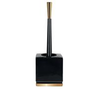 Spirella Stoneware Roma Toilet Brush, Black/Gold