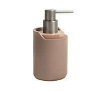 SPIRELLA - Sybella 0.3 L Soap Dispenser - Modern Design - 15.3 x 8 x 8 cm - Colour Cappuccino - Ideal for Kitchen and Bathroom - Refillable and Practical