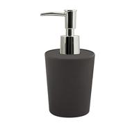 Spirella Takeo Stainless Steel Pump, Liquid soap Dispenser, Bamboo, 200 ml, Long-Lasting, Environmentally Friendly and Robust, Anthracite, Charcoal