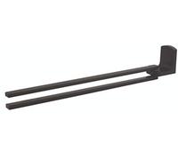 Spirella Taku Matt-Black Swivel Towel Rail, Matt Black