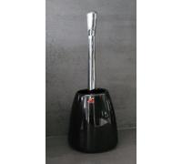 Spirella Toilet Brush Set Etna Shiny Black. Solid Stoneware