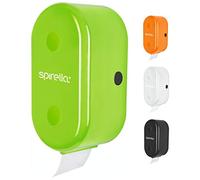 Spirella Toilet Roll Holder + Spare Roll Holder "Cube" for Gluing or Drilling Green