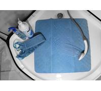 Spirella Trix Eco Shower Mat Acqua Blue 55x55cm. 100% Natural Rubber