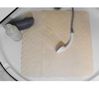 Spirella Trix Eco Shower Mat Natura Beige 55x55cm. 100% Natural Rubber