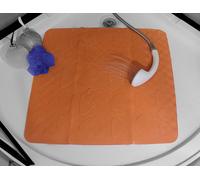 Spirella Trix Eco Shower Mat Orange 55x55cm. 100% Natural Rubber