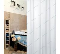 Spirella True Frosty White Shower Curtain WxH 71x79 in. (180x200cm.) EcoFriendly
