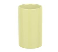 Spirella Tube Collection Toothbrush Holder Diameter 7 x 11.5 cm Stoneware Yellow