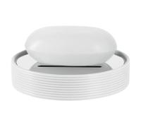 Spirella Tube Ribbed Soap Dish, White