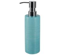 Spirella Tube Ribbed Soap Dispenser, Aqua