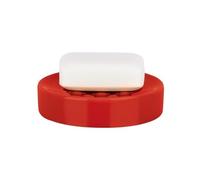 Spirella Tube Stoneware Soap Dish, Red