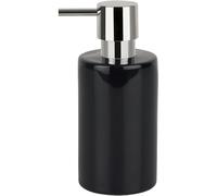 Spirella Tube Stoneware Soap Dispenser, Black